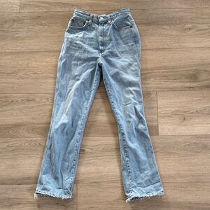 Agolde Classic High-Rise Straight Leg Women's Jeans - Light Blue